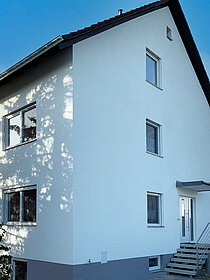 Fassade in Weiß