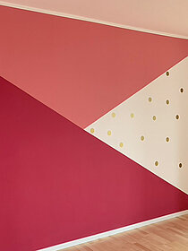 Bunte Wandgestaltung